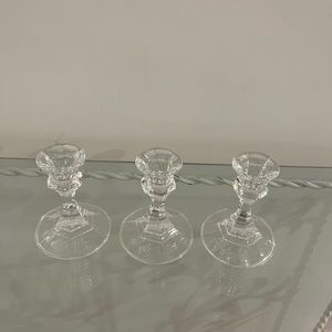 💎 Glam Set of 3 Candlestick Holders 💎